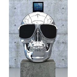 AeroSkull HD Plus Bluetooth Speaker Jarre Technologies Crome Prata